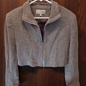 vinaEmil Rutenberg Wool Blend Tweed Crop Jacket -